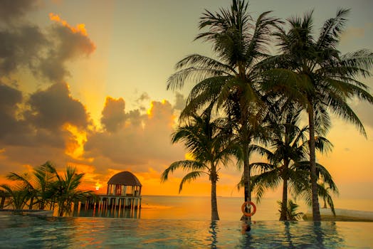 Private Villas in the Maldives with Sunset Views